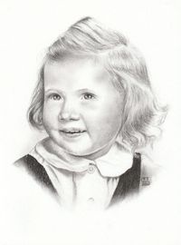 Wunschportrait - Bleistift, kleines Mädchen